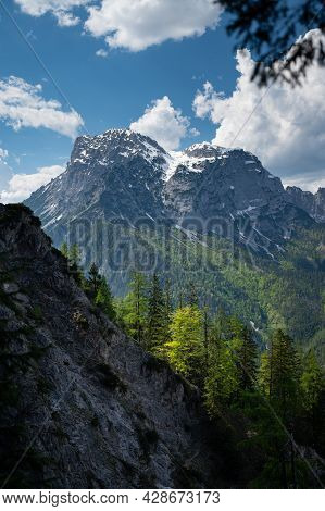 The Austrian Alps Near Admont On A Sunny Day In Summer, National Park Gesaeuse