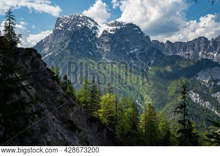 The Austrian Alps Near Admont On A Sunny Day In Summer, National Park Gesaeuse