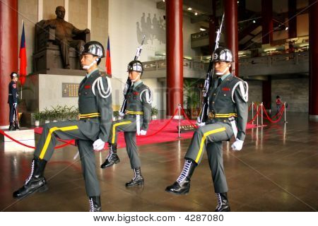 Soldado manhã março Taiwan