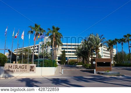 Goynuk, Antalya, Turkey - May 11, 2021: Turkey, Goynuk, Mirage Park Resort 5 At Goynuk, Antalya Turk