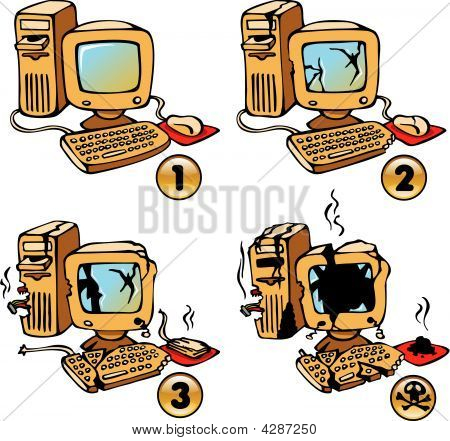 Computador queimado
