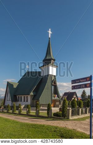 Banska Wyzna, A Church In A Quiet Village In Podhale, Poland.