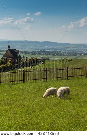 Banska Wyzna, The Landscape Of A Quiet Village In Podhale, Poland.