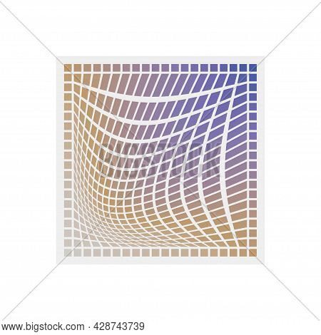 Vector Abstract Square Symbol  Multi-colored  Multicomponent Square