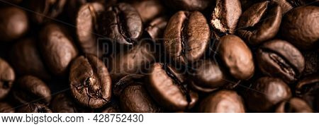 Coffee Beans Background, Roasted Signature Bean With Rich Flavour, Best Morning Drink And Luxury Ble
