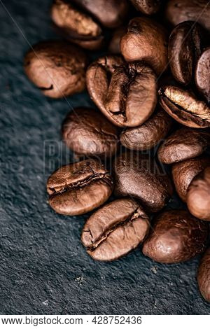 Coffee Beans Background, Roasted Signature Bean With Rich Flavour, Best Morning Drink And Luxury Ble