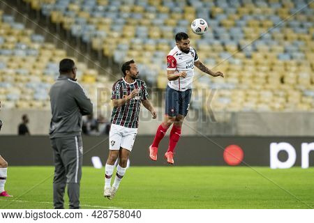 Rio, Brazil - August 3, 2021: Juan Patino Player In Match Between Fluminense Vs Cerro Porteno By Rou