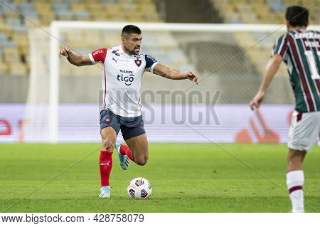 Rio, Brazil - August 3, 2021: Juan Patino Player In Match Between Fluminense Vs Cerro Porteno By Rou