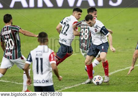 Rio, Brazil - August 3, 2021: Mauro Boselli Player In Match Between Fluminense Vs Cerro Porteno By R