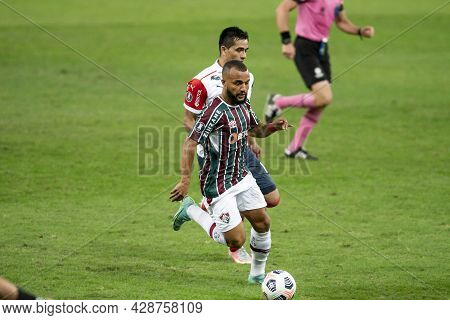 Rio, Brazil - August 3, 2021: Samuel Xavier Player In Match Between Fluminense Vs Cerro Porteno By R