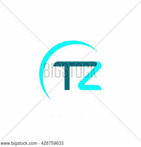 Tz Letter Vector Icon Illustration Design