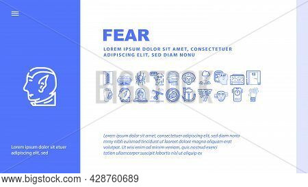 Fracture Accident Landing Web Page Header Banner Template Vector. Bone And Hand, Leg And Skull Fract