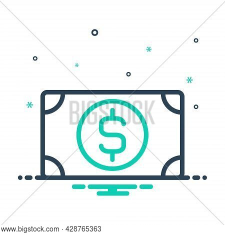 Mix Icon For Wealth Money Riches Piles Currency Mammon Capital Cash Fund Investment Trendy