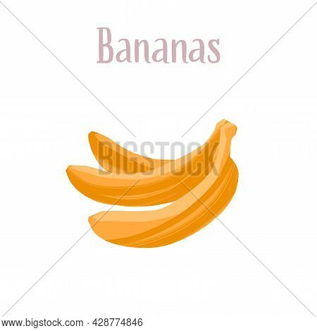 Delicious Fresh Yellow Bananas. Healthy Nutrition Product.