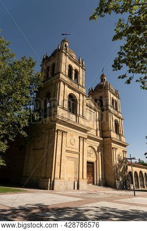Arrabal Church In Salamanca In A Sunny Day, Castilla Y Leon, Spain.