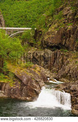 Allmannajuvet Mines Area Sauda. Norwegian National Tourist Scenic Route Ryfylke.