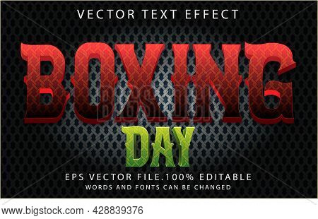 About Boxing Day Text Effects Template Graphic Premium