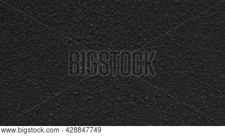 Sandblasted Cement Wall In Black Color.for Texture And Background.