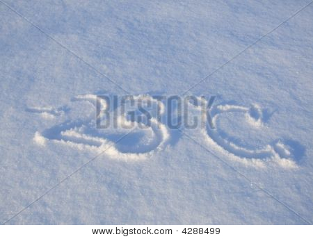 Signs In The Snow -23°c