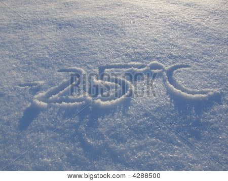 Signs In The Snow -25°c