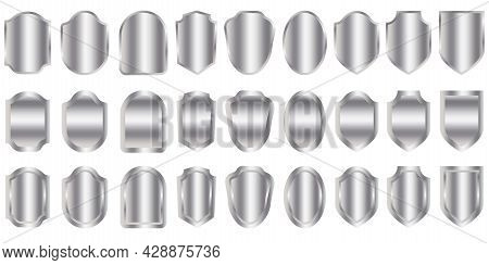 Shield Icon Set. Protection Icon. Security Vector Icon. Vector Illustration. Stock Image.