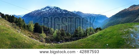 Вечерний горный пейзаж (Тиммелсёч, Австрия)