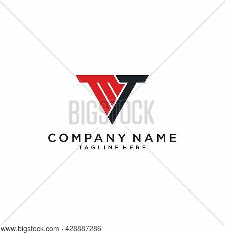 Mt Or Tm Initial Logo Design Vector. Mt Icon. Mt Letter