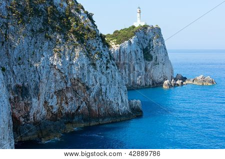 หินแหลมของ Lefkas เกาะ (กรีซ)