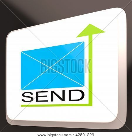 Send Mail knap viser Online kommunikation