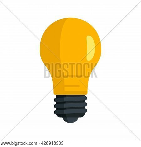 Classic Light Bulb Icon. Flat Illustration Of Classic Light Bulb Vector Icon Isolated On White Backg