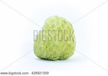 Custard Apple On White Background. Fresh Custard Apple Thai Fruit. Sugar Apple (custard Apple, Annon