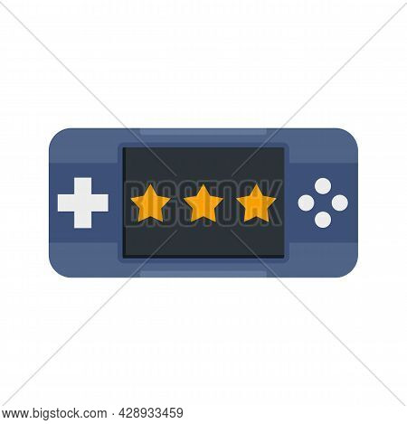 Portable Game Device Icon. Flat Illustration Of Portable Game Device Vector Icon Isolated On White B