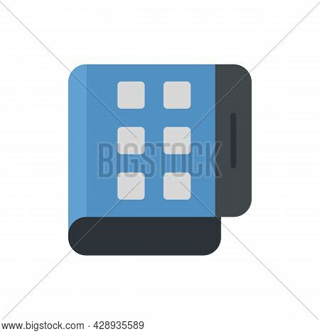 Flex Screen Fold Icon. Flat Illustration Of Flex Screen Fold Vector Icon Isolated On White Backgroun