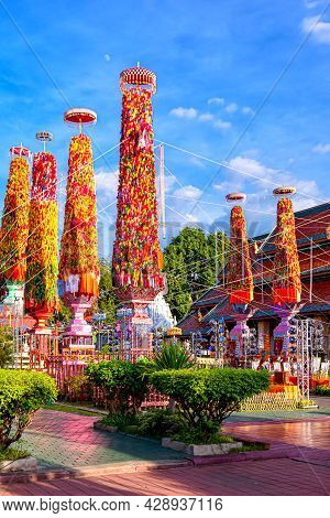 Slakpat Lanna Or Salak Yom At Wat Phra That Hariphunchai In Lamphun, Thailand.