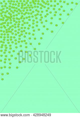 Light Green Lime Background Green Vector. Cocktail Decoration. Bright Lime Repeat. Design Juicy Patt