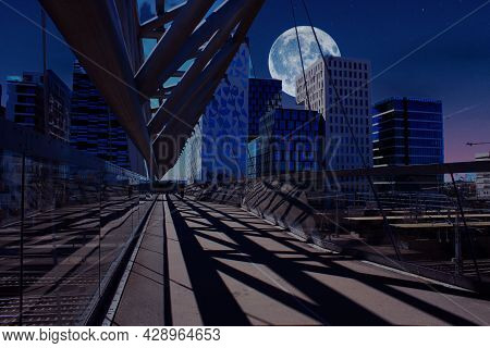 Amazing Akrobaten Pedestrian Bridge In Oslo, Norway