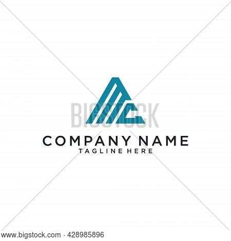 Mc Or Cm Initial Letter Logo Design. Mc Vector. Mc Icon.mc Logo
