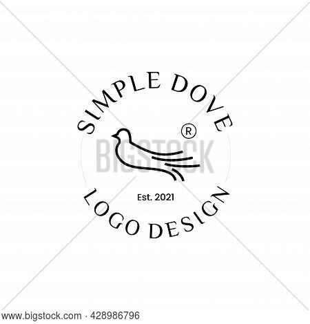 Very Clean, Unique And Luxurious Design Logo About A Dove With Circular Lettering.
Eps 10, Vector.