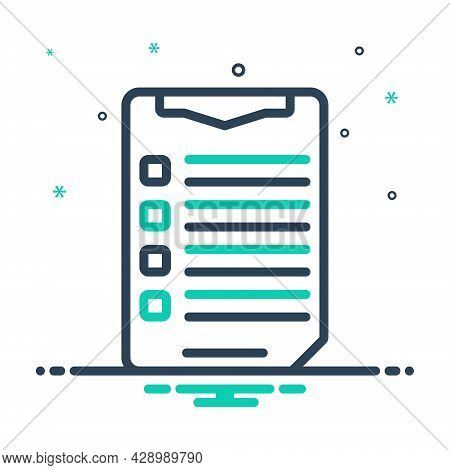 Mix Icon For List Catalog Index Schedule Table Prospectus Inventory Record  Enumeration