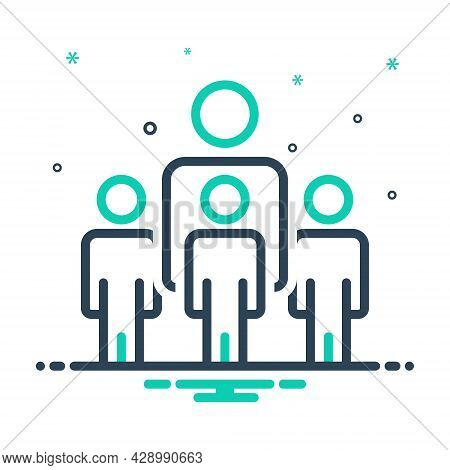 Mix Icon For People Community Crowd Folk Population Horde Citizens Inhabitants Humanity