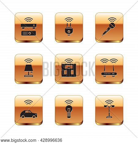 Set Wireless Tv Box Receiver, Smart Car System With Wireless, Light Bulb, Bathroom Scales, Table Lam