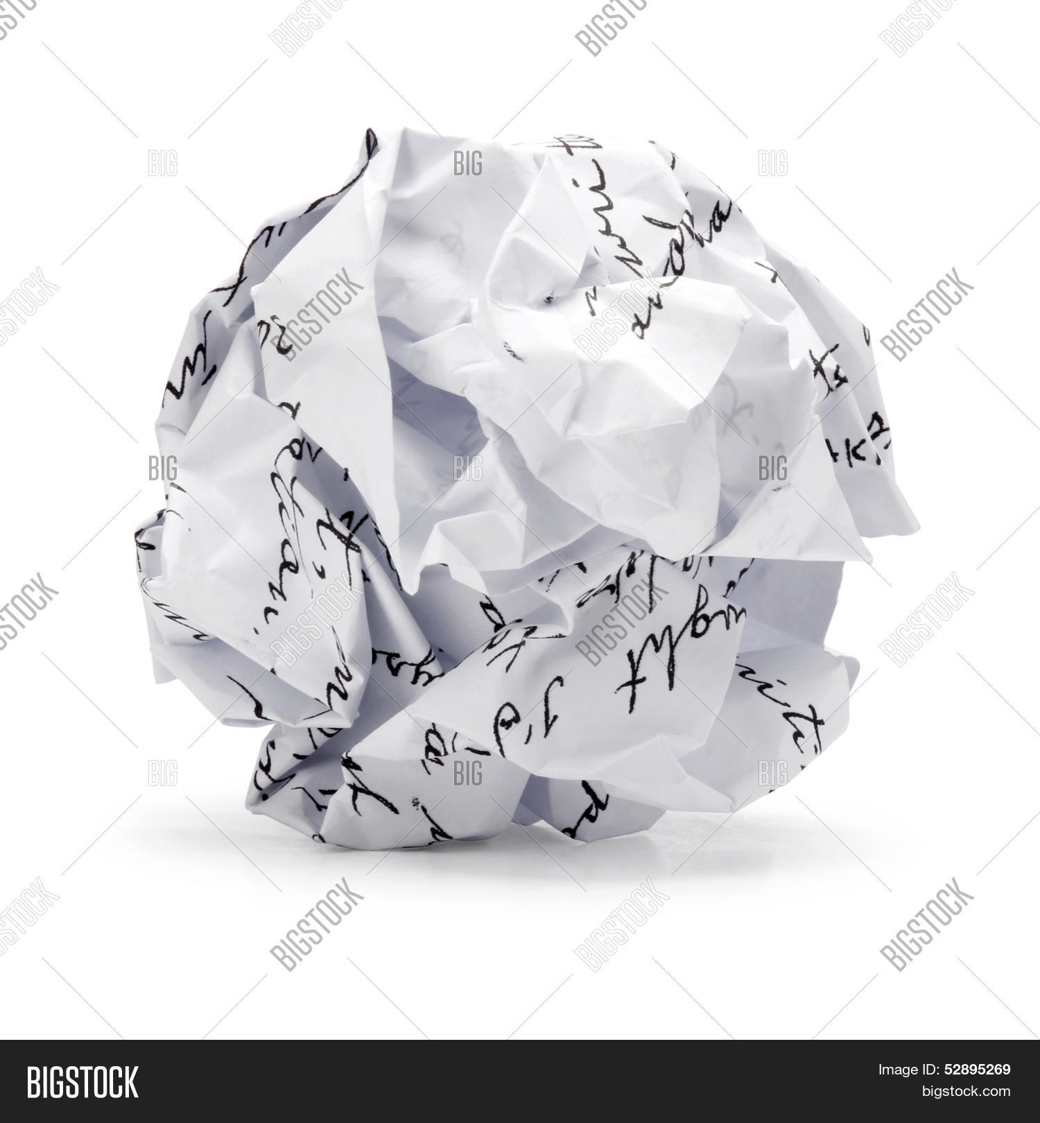 Paper Ball Crumpled Image & Photo (Free Trial) Bigstock