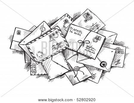 Pile of letters