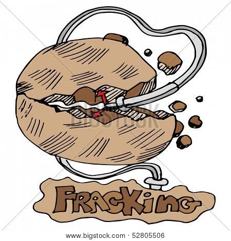 An image of a drill fracking for fuel.
