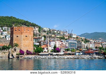 Fortress tower in Alanya