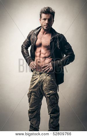 handsome muscular man 