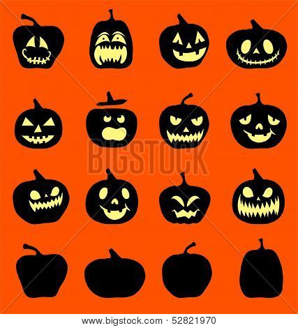Jack O Lantern icons - Illustration