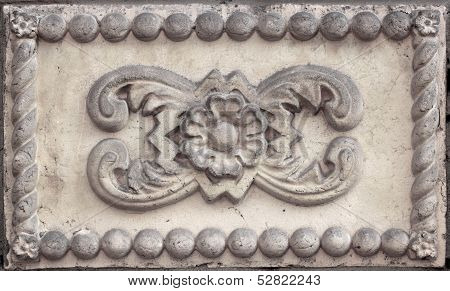 Closeup of architectural ornament