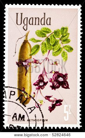 Post Stamp From Uganda