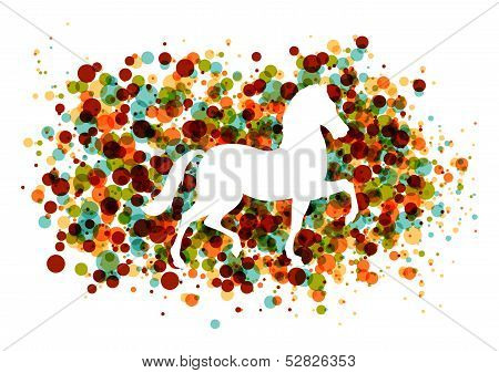 Chinese New Year Of The Horse Bubbles Eps10 File.
